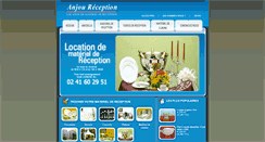 Desktop Screenshot of anjou-reception.com