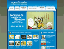Tablet Screenshot of anjou-reception.com